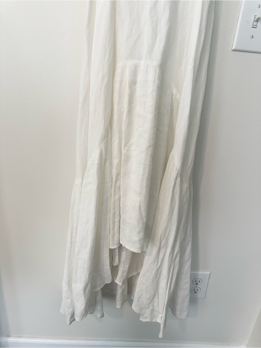 Karen Millen Ivory Linen Blend Maxi Dress 2 - Picture 3 of 7